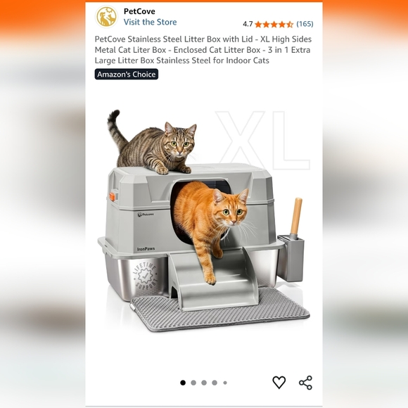 Stainless Steel Litter Box - Picture 2 of 3